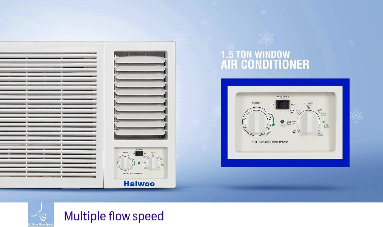 HAIWOO HWAC-18K-R 1.5 TON WINDOW AC ROTARY