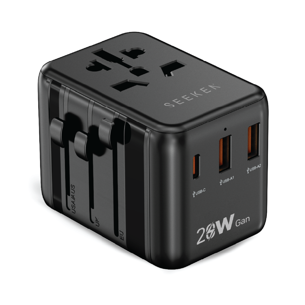 SEEKEN STA-F1 20W TEAVEL ADAPTER - BLK