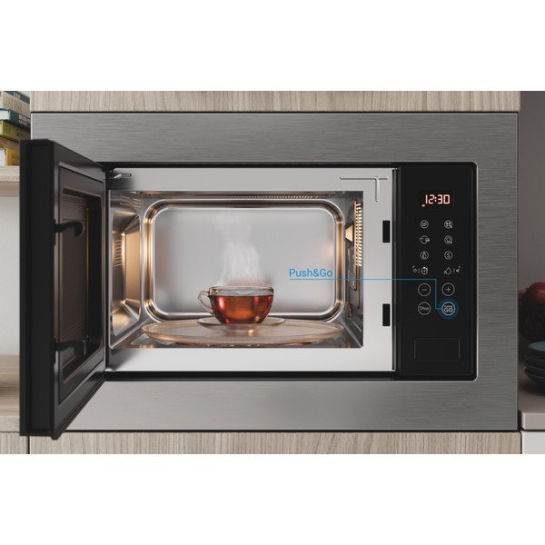 INDESIT MWI-125GXUK BUILT IN 25L MICROWAVE+GRILL