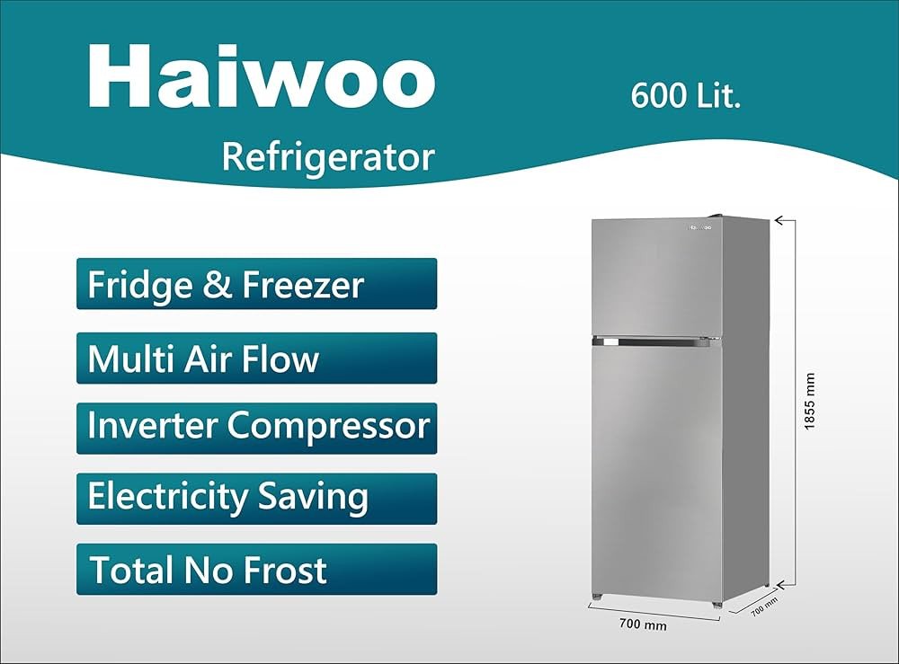 HAIWOO HRT600FCS 600L REFRIGERATOR INVERTER