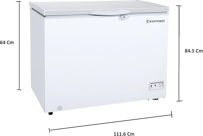 WESTPOINT WBXN-3519EWGL 350L CHEST FREEZER WHT INSIDE