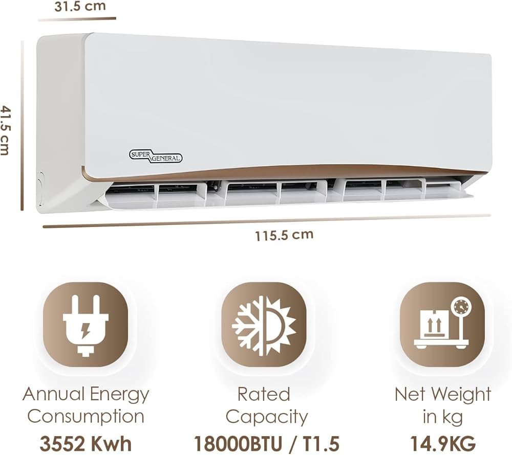 SUPER GENERAL SGS195NE/AE 1.5 TON ROTARY AC