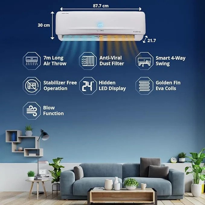 VG VGSAC24TRZ 2.0 TON WALL MOUNT SPLIT AC NEW-2024 MODEL