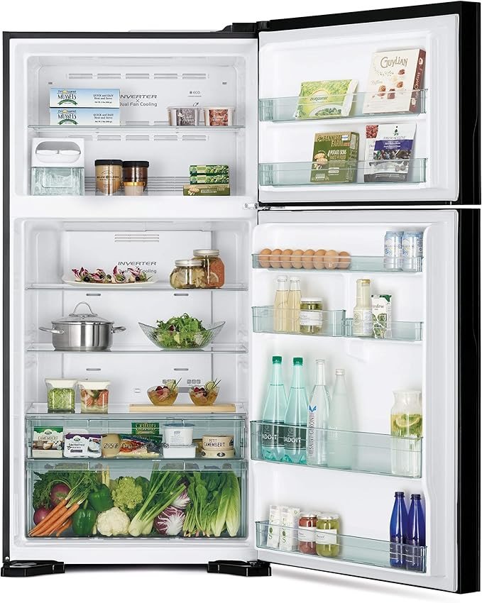 HITACHI RV710PUK7KBSL 710L TOP MOUNT REFRIGERATOR SILVER