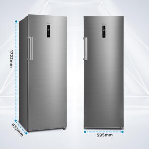 Midea 333L Gross & 238L Net Capacity Convertible Upright Freezer, Frost Free with Quick Freeze Technology, Convert From Freezer To Refrigerator With One Click Button, Electronic Control - MDRU333FEE46AE